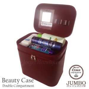 Exclusive Jumbo Size Tas Tempat Kosmetik Bunga Pink Beautycase Tokopedia