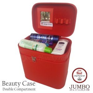 Exclusive Jumbo Size Tas Tempat Kosmetik Bunga Pink Beautycase Tokopedia