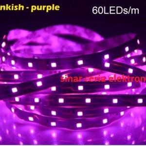 Flexible Lampu Led Strip 3528 Ungu Waterproof Harga Per 50cm Tokopedia