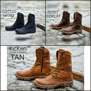 Kickers Delta Boots Safety Ujung Besi Zipper Sleting Toko Gudang Pabrik Shoes Warna Crem Tokopedia