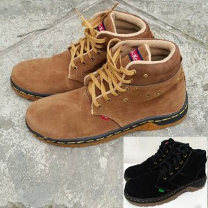 Sepatu Boots Pria Kickers Suede Tokopedia