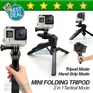2 In 1 Portable Mini Folding Tripod Untuk Semua Kamera Dslr Mirrorless Action Cam Semipro Dll Tokopedia