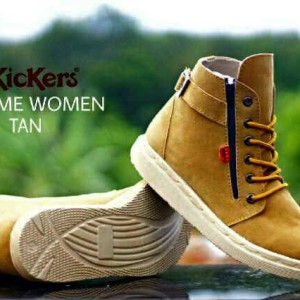 Sepatu Boots Wanita Kickers Femme Tokopedia