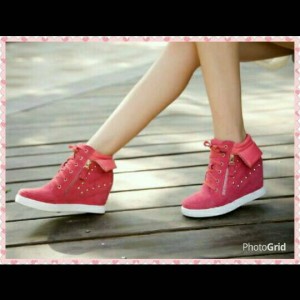 Sepatu Wanita Kets Wedges Tokopedia