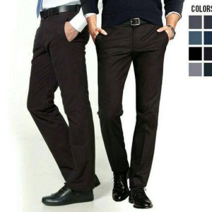 Celana Bahan Pria Model Reguler Fit Utk Formal Kerja Kantor Tokopedia