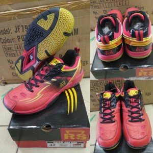Sepatu Badminton Bulutangkis Hitam Merah Tokopedia