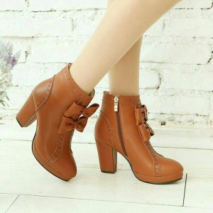 Sepatu Wanita Boots Tan Tokopedia