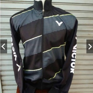 Jaket Badminton Victor Jv 18 Navy Magenta Tokopedia