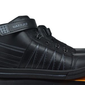 Sepatu Sekolah Anak Anak Dallas 737 Hitam Merah Tokopedia
