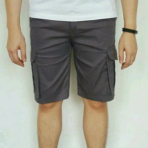 Celana Cargo Pendek Pria Cargo Pendek Cowok Short Cargo Hitam Tokopedia