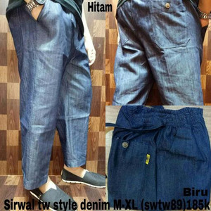 Celana Sirwal Teuku Wisnu Denim Zipper Al Amwa Tokopedia