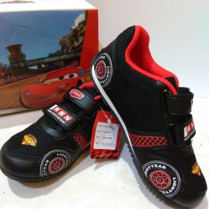 Sepatu Anak Laki Laki Cars Hitam Merah Tempel Tokopedia