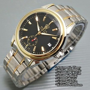 Jam Tangan Pria Rolex Automatic Skeleton Premium Tokopedia