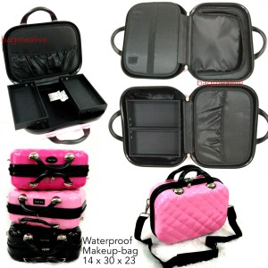 Beauty Case Tempat Makeup Kotak Kosmetik Eveline 002 Putih Tokopedia