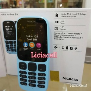 Nokia 105 2017 Dual Sim New Garansi Resmi Tokopedia