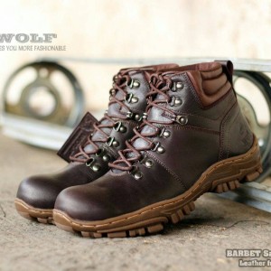 Sepatu Safety Kulit Wolf Barbet Tokopedia