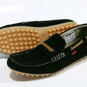 Sepatu Gaya Pria Kickers Casual Slop Suede Tokopedia
