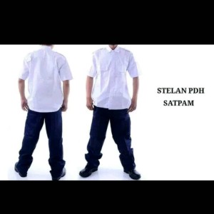 Baju Pdh Satpam Setelan Security Pdh Putih Tokopedia