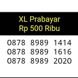 Jual NOMOR CANTIK(0878 8989 2020,1616,1414)XL prabayar,ABAB