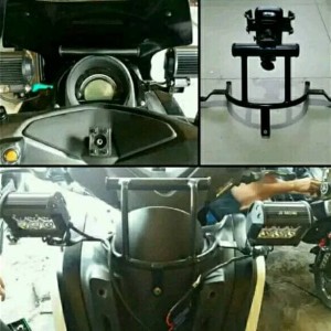 Dudukan Holder Hp Breket Lampu Yamaha Nmax Tokopedia