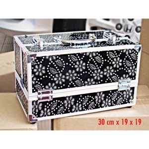 Jual Beauty Case Motif Kotak Penyimpanan Kosmetik Perhiasan Tokopedia