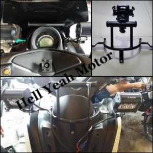 Dudukan Holder Hp Breket Lampu Yamaha Nmax Tokopedia