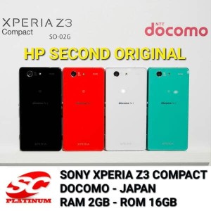 Sony Xperia Z3 Compact Docomo Second Ram 2gb Rom 16gb Tokopedia
