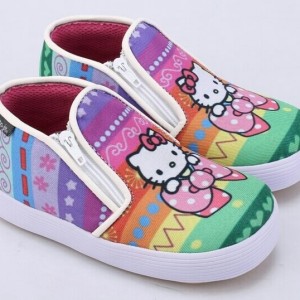Sepatu Anak Balita Slip On Flat Shoes Hitam Tokopedia