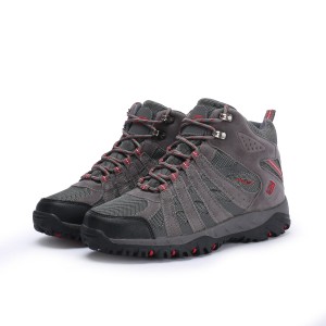Sepatu Gunung Semi Boot Snta 432 Warna Abu Merah Sepatu Hiking Pria Tokopedia