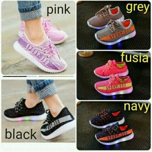 Sepatu Anak Perempuan Led Import Rajut Sepatu Fashion Anak Led Import Rajut Sepatu Anak Cewek Import Led Tokopedia