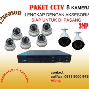 Paket Cctv 8 Channel 3 Mp Full Hd Paket 8 Kamera 3mp Tokopedia
