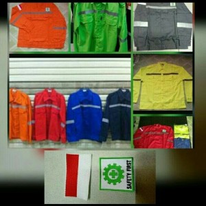 Baju Safety Lengan Panjang Logo Tokopedia