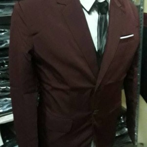 Blazer MODRIC MAROON - Jas santai Pria Slimfit Merah Tua Best Seller