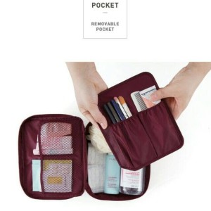 Travel Bag Tas Kosmetik Travelling Organizer Tas Multifungsi Berkualitas Tokopedia