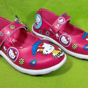 Sepatu Anak Perempuan Hello Kitty Kabocha Pink Biru Tokopedia