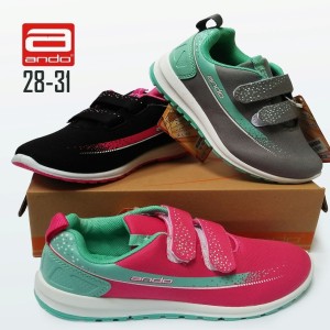 Sepatu Ando Adelline Velcro Sepatu Anak Perempuan Sepatu Sekolah Paud Tk Sepatu Balita Pink Tokopedia