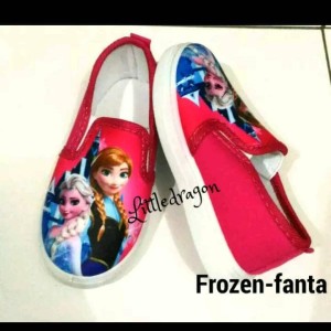 Sepatu Frozen Slip On Import Fanta 28 33 Tokopedia
