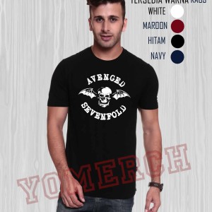 Kaos Baju Distro Avenged Sevenfold Desain Vengeance University Hitam Tokopedia