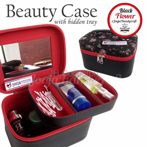 Cantik Tas Tempat Kosmetik Tray Dalam Motif Brwon Zebra Tokopedia