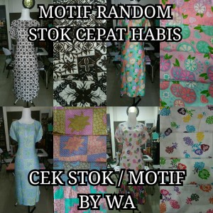 Grosir Daster Midi Jumbo Busui Zipper Baju Pakaian Tidur 1 Kodi Tokopedia