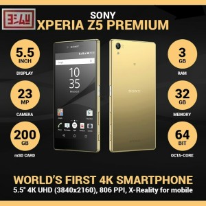 Sony Xperia Z5 Premium Ram 3gb Internal 32gb Second Only Tokopedia