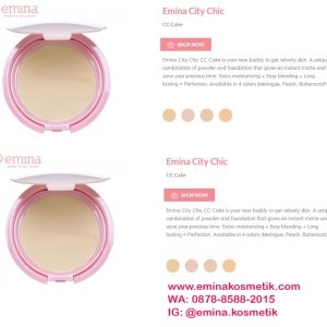 Kosmetik Cc Cake Bedak Padat Extra Cover Emina City Chic Tokopedia