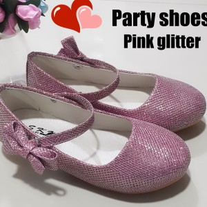 Sepatu Anak Perempuan Pink Party Glitter Tokopedia