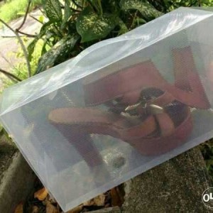 Kotak Sepatu Transparan Clear Tokopedia