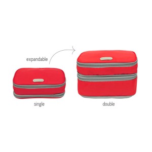 Expandable Cosmetics Pouch Ecp Red Dompet Kosmetik Tokopedia