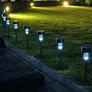 Hpr114 Lampu Taman Led Solar Power Tenaga Surya Tenaga Matahari Tokopedia