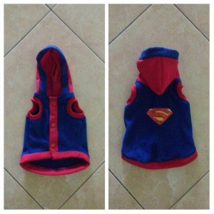 Baju Hodie Kucing Anjing Superman Tokopedia
