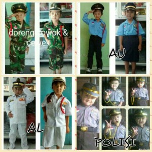 Baju Polwan Anak Baju Profesi Anak Kostum Anak Tokopedia