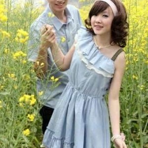 Baju Kemeja Dress Couple Denim Vans Tokopedia