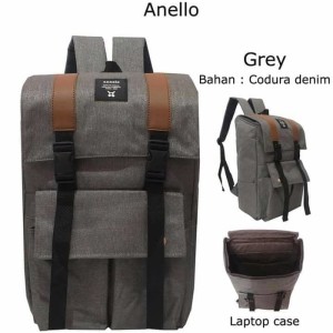 Tas Ransel Pria Anello Laptop Coklat Tokopedia